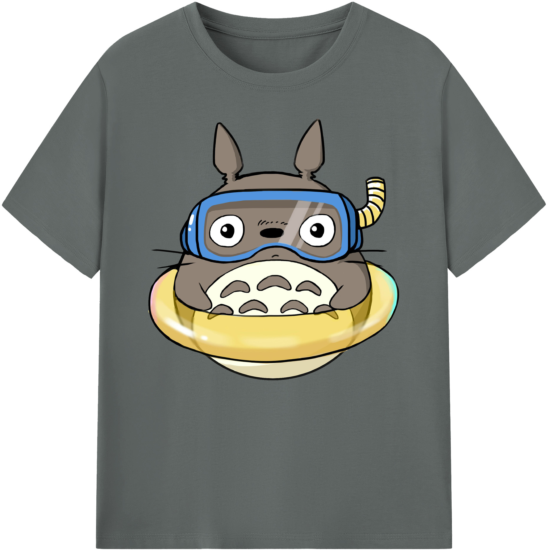 （画像用） となりのトトロ 草壁メイ 草壁サツキ My Neighbor Totoro Satsuki Kusakabe Mei Kusakabe 綿100％ メンズ半袖Tシャツ｜肌触りやわらか＆通気性